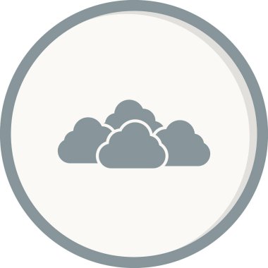 Bulut simgesi vektör illüstrasyonu