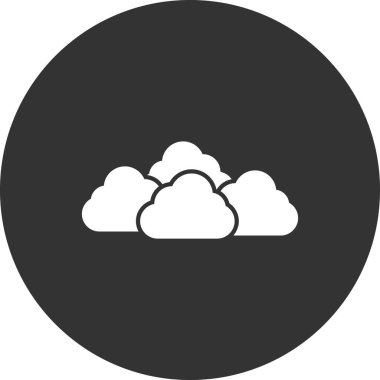 Bulut simgesi vektör illüstrasyonu