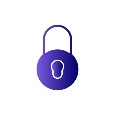 asma kilit ikon vektör çizimi