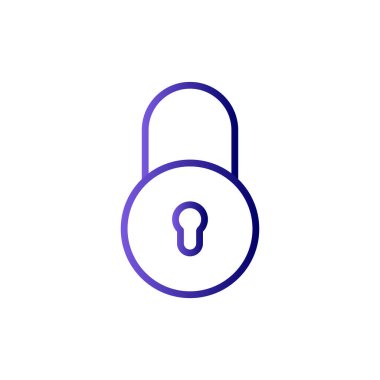 asma kilit ikon vektör çizimi