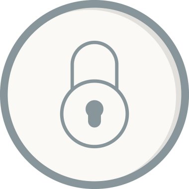 asma kilit ikon vektör çizimi