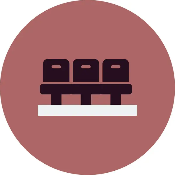 Seats Icon Vector Illustration — Διανυσματικό Αρχείο