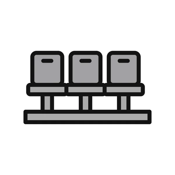 Seats Icon Vector Illustration — Vector de stock