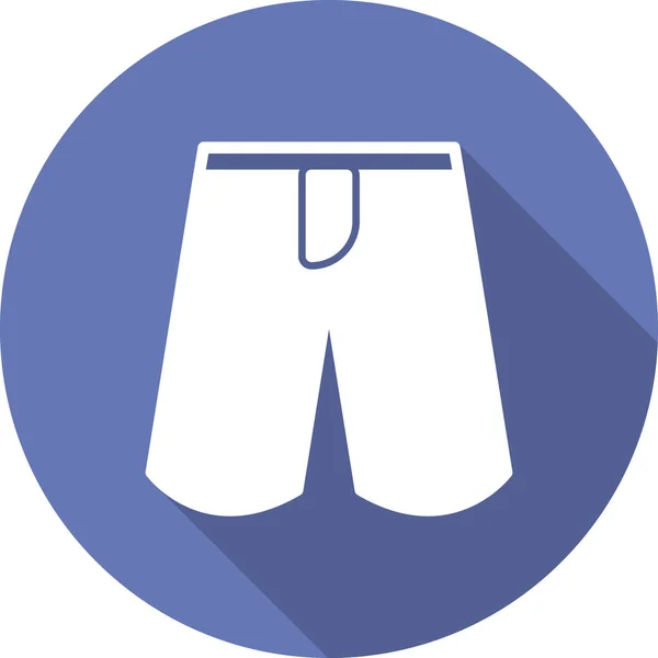 Sommer Shorts Symbol Vektor Illustration — Stockvektor