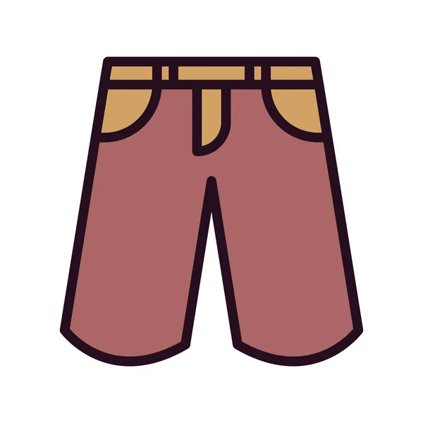 Summer Shorts Icon Vector Illustration — Vetor de Stock