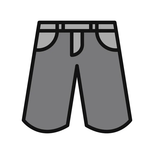 Summer Shorts Icon Vector Illustration —  Vetores de Stock