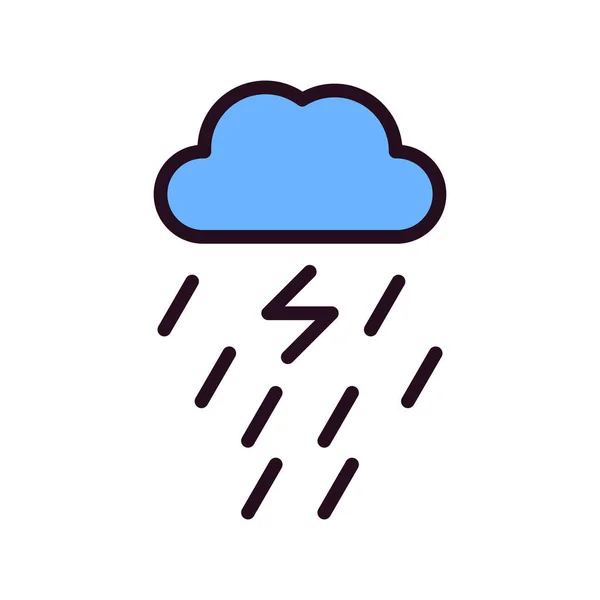 Wettervorhersage Symbol Vektor Illustration Design — Stockvektor