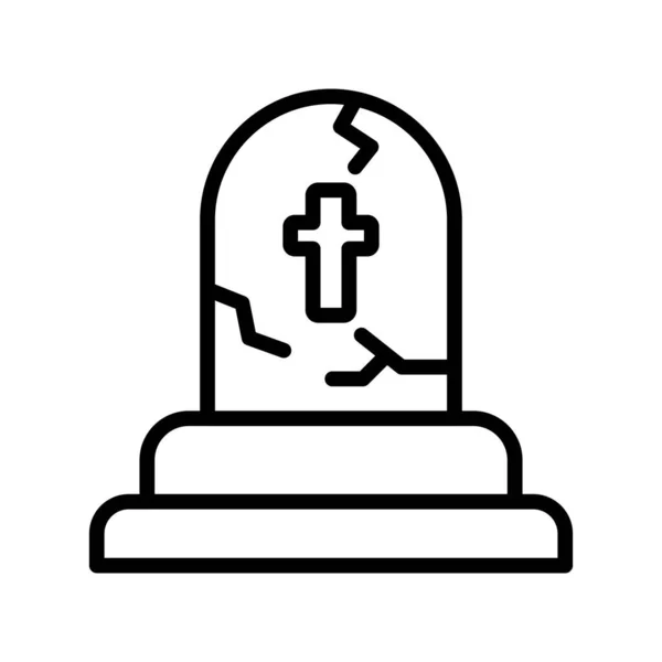 Tombstone Icon Simple Illustration — Stock Vector