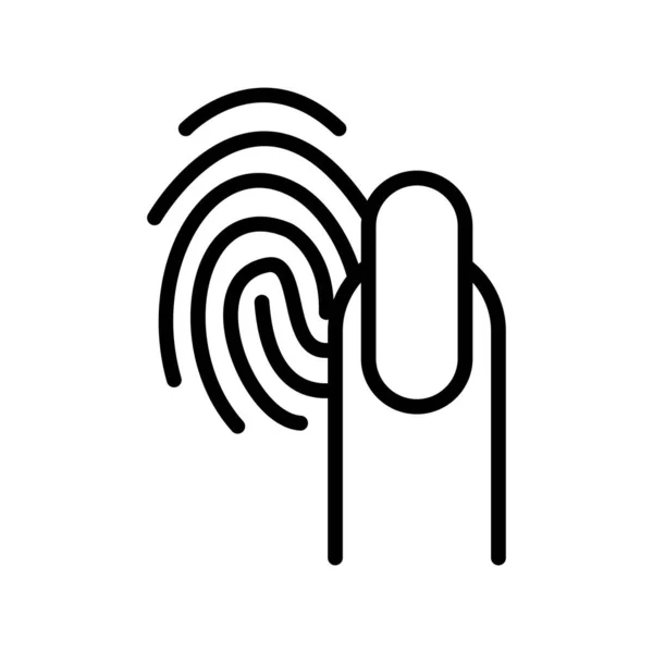 Fingerprint Icon Vector Illustration Design — Stock Vector