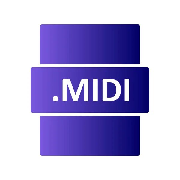 Midi Standart Icon Vector Illustration — Stock vektor