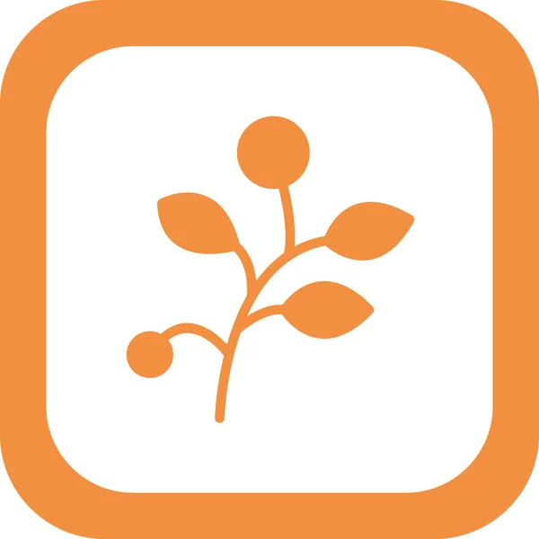 Branch Leaves Icon Vector Illustration Design — ストックベクタ