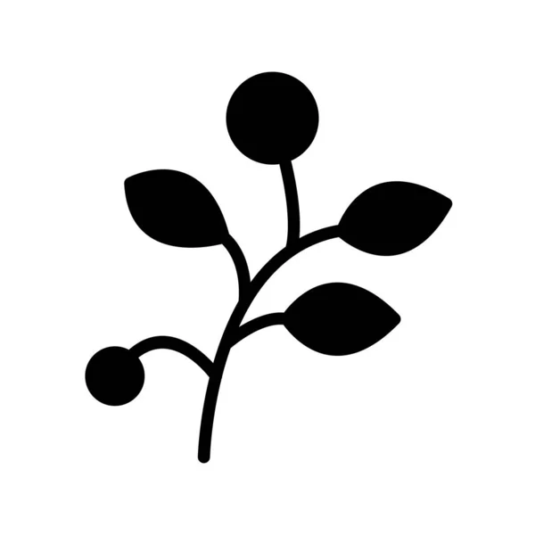 Branch Leaves Icon Vector Illustration Design — Wektor stockowy