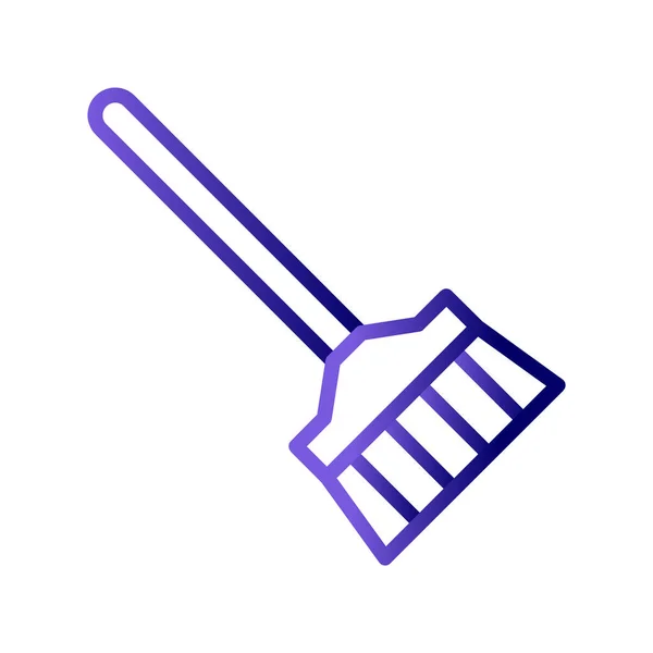 Broom Icon Vector Illustration — Vetor de Stock