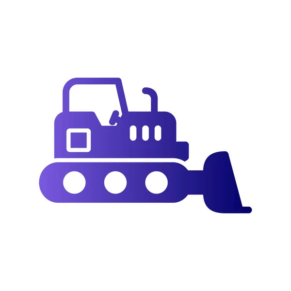 Bulldozer Icon Vector Logo Illustration — Wektor stockowy