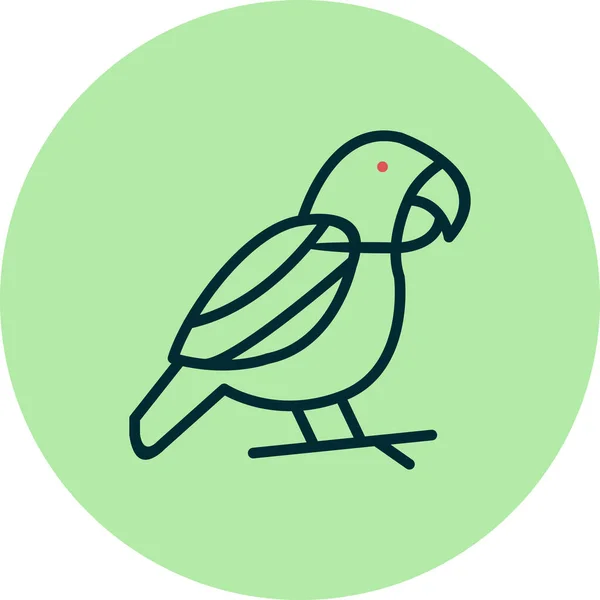 Vogel Web Icon Vektor Illustration — Stockvektor