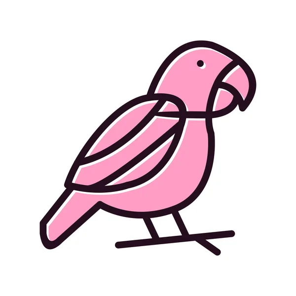 Ilustração Vetor Ícone Web Pássaro — Vetor de Stock