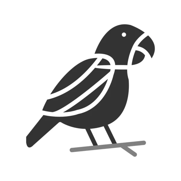 Pájaro Icono Web Vector Ilustración — Archivo Imágenes Vectoriales