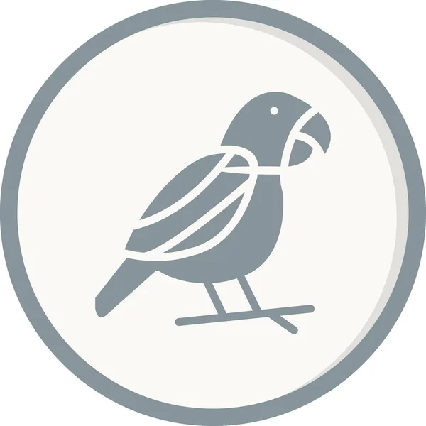 Пташиний Веб Іконка Векторна Ілюстрація — стоковий вектор