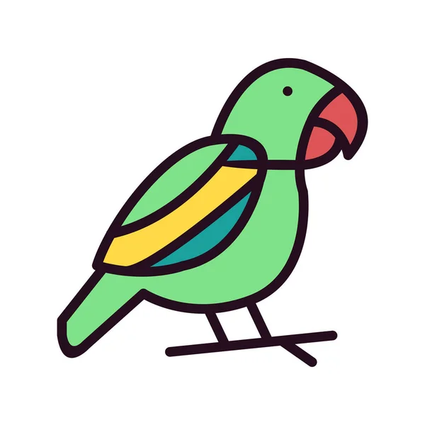 Ilustração Vetor Ícone Web Pássaro — Vetor de Stock