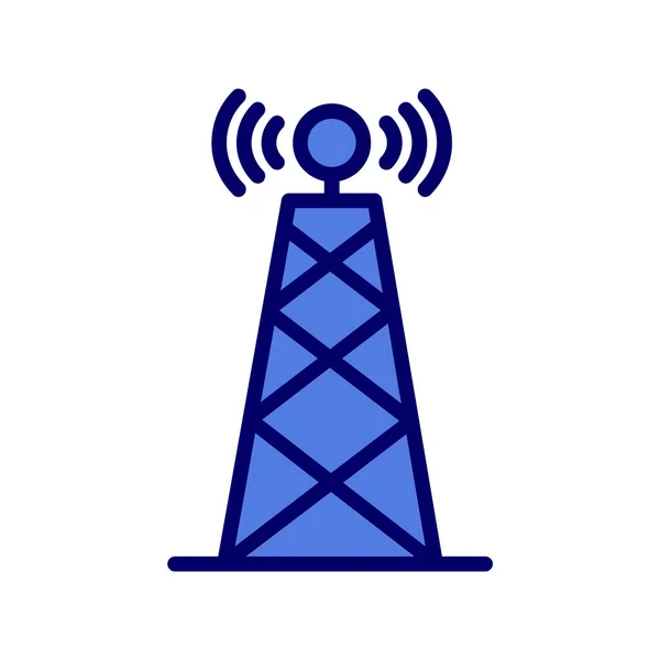Antenna Tower Wifi Signal Vector Illustration — 图库矢量图片