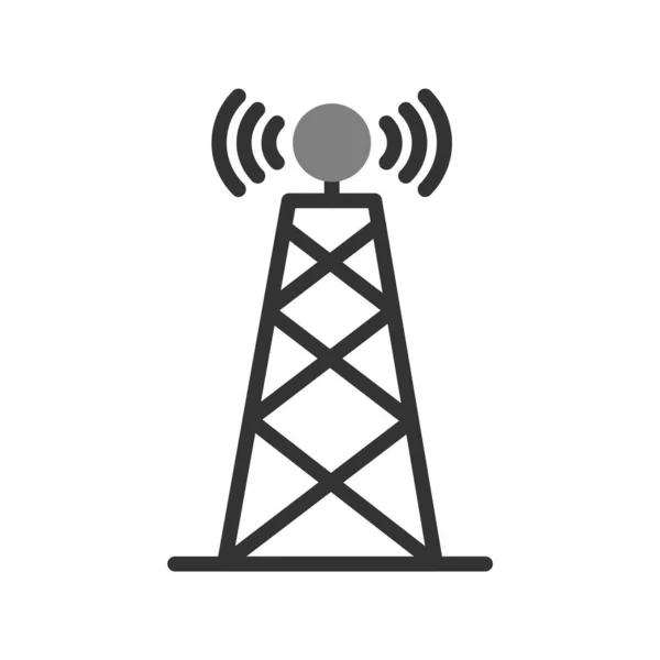 Antenna Tower Wifi Signal Vector Illustration — 图库矢量图片