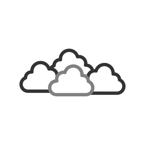 Clouds Icon Vector Illustration — Stock Vector