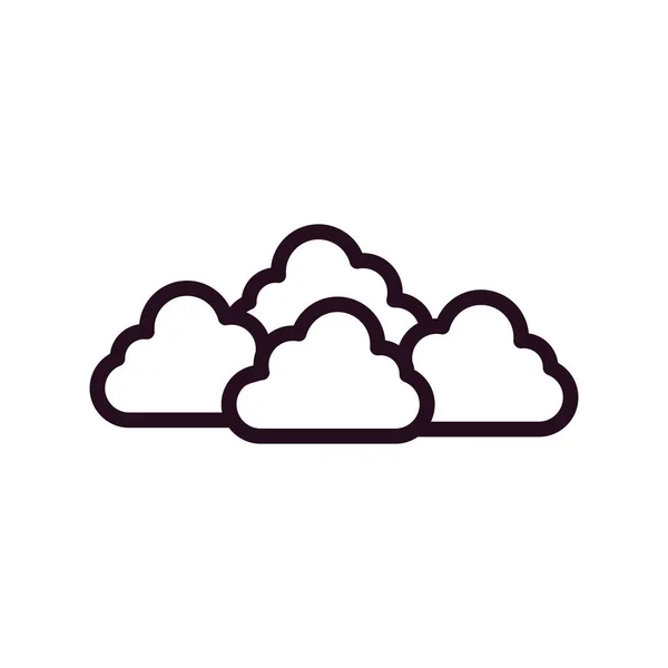 Wolken Pictogram Vector Illustratie — Stockvector