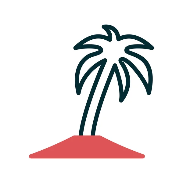 Palmera Vector Ilustración — Vector de stock