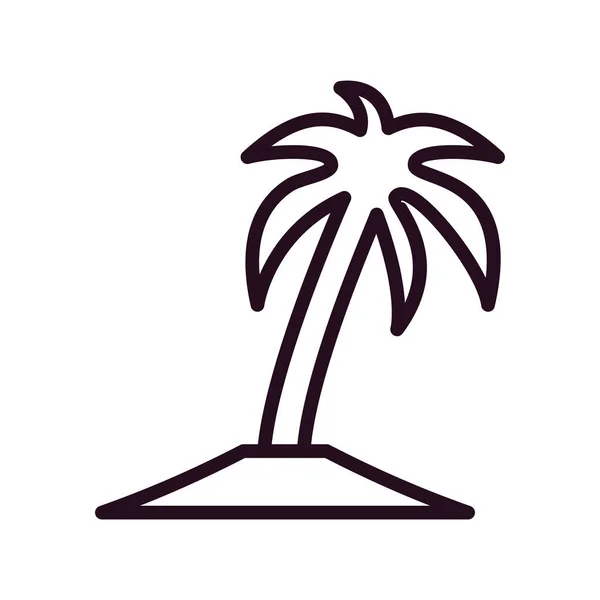 Ilustracja Wektor Drzewa Palmowego — Wektor stockowy