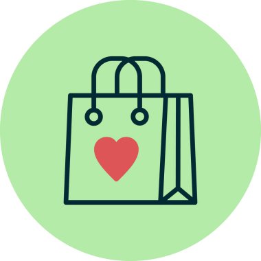 alışveriş poşeti vektör simgesi