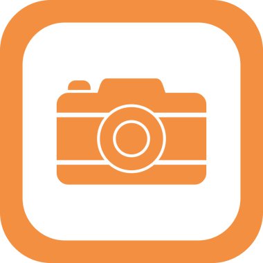 fotoğraf makinesi ikon vektör illüstrasyonu