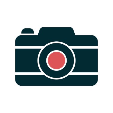 kamera simgesi vektör illüstrasyonu