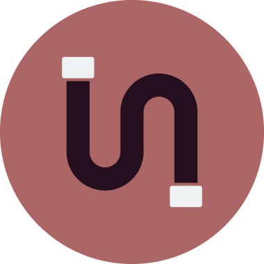 Boru simgesi vektörü beyaz arkaplanda izole edildi, boru hattı şeffaf işareti, hat ve vuruş ögeleri ana hat biçiminde 