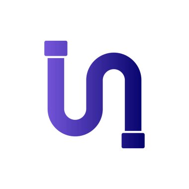 Boru simgesi vektörü beyaz arkaplanda izole edildi, boru hattı şeffaf işareti, hat ve vuruş ögeleri ana hat biçiminde 