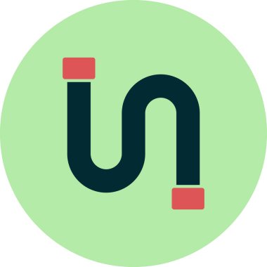 Boru simgesi vektörü beyaz arkaplanda izole edildi, boru hattı şeffaf işareti, hat ve vuruş ögeleri ana hat biçiminde 