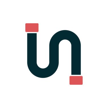 Boru simgesi vektörü beyaz arkaplanda izole edildi, boru hattı şeffaf işareti, hat ve vuruş ögeleri ana hat biçiminde 