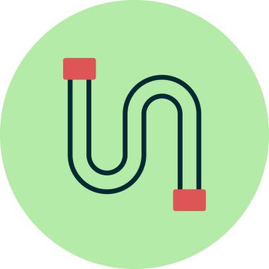 Boru simgesi vektörü beyaz arkaplanda izole edildi, boru hattı şeffaf işareti, hat ve vuruş ögeleri ana hat biçiminde 