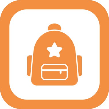 çanta simgesi vektör illüstrasyonu