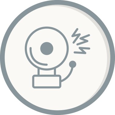 Dairesel bir simgenin vektör illüstrasyonu