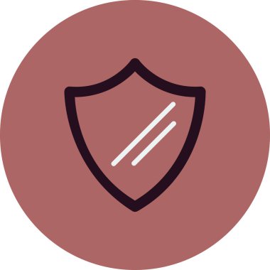 kalkan simgesi, vektör illüstrasyonu