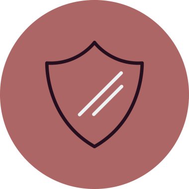 kalkan ikon vektör illüstrasyonu