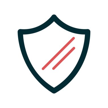 kalkan ikon vektör illüstrasyonu