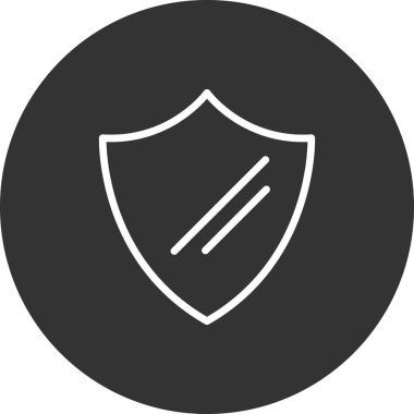 kalkan ikon vektör illüstrasyonu