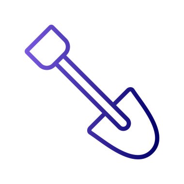 kürek simgesi vektör illüstrasyonu