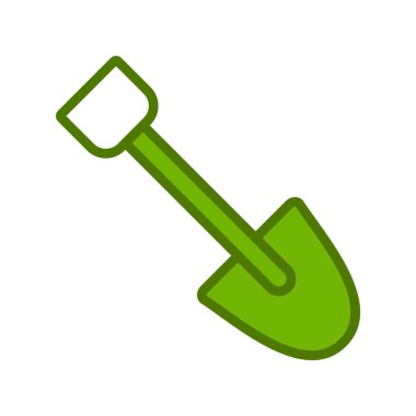 kürek simgesi vektör illüstrasyonu