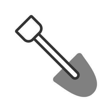 kürek simgesi vektör illüstrasyonu