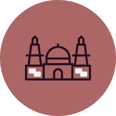 Cami. Web simgesi basit tasarım