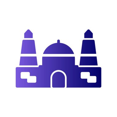 Cami simgesi vektör illüstrasyonu