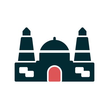 Cami simgesi vektör illüstrasyonu