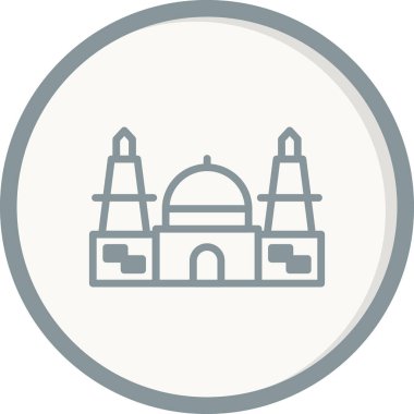 Cami. Web simgesi basit tasarım